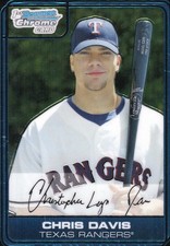 2006 2006 Bowman Chrome Draft Picks & Prospects CHRIS DAVIS ##DP29 Blue Refracto picture