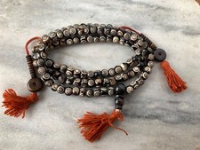 108 Yak Bone Hand Carved 8mm Prayer Beads, w/ 5mm Counters, Mala 41 picture