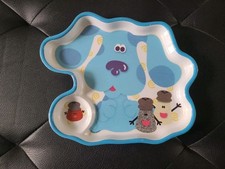Vintage Blues Clues 3D Melamine Child Plate Salt Pepper & Paprika Fast Shipping picture