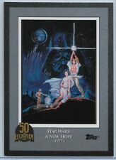 2021 Topps Lucasfilm 50th Anniversary Star Wars: A New Hope Poster Card #1 picture