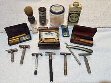 Lot Of 9 Vintage DE Safety Razors Gillette Aristocrat Schick Injector Shave  picture