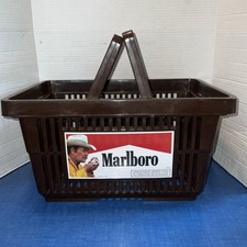 Vintage 1987 Phillip Morris Marlboro Man Shopping Basket Advertising picture