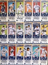 2010-2011-2012-2013-2014 Seattle Mariners Season Ticket Stubs - Mint Condition picture