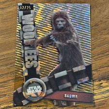 Sagwa 2024 Topps Star Wars High Tek WOOKIEES GOLD 12/25 #W-S CASE HIT picture