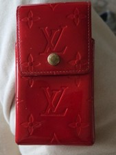LOUIS VUITTON M91156 Green Monogram Vernis Cigarette Case Shoulder Bag With COA picture