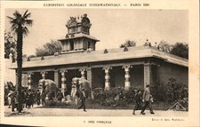 Paris - French India Pavilion, 1931 Colonial Expo - Antique Postcard - 1931 picture