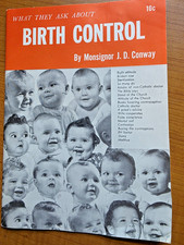 1964 What They Ask About Birth Control MSGR JD Conway Ave Maria Press Booklet picture
