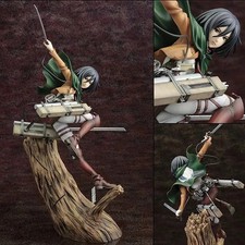 24CM Attack on Titan Mikasa Ackerman Anime Action Figure Desktop Statue Toy New picture