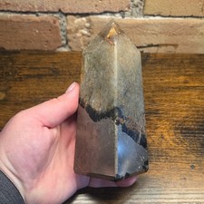 Lions Gate Quartz Point, Golden Healer Quartz And Pyrite, 866g, L#866130 picture