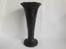 Tall Antique Wedgwood (only) Black Basalt 9.5 Inch Vase picture