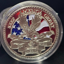 Rare 2020 US Donald Trump Pence Keep America Great eagle coin - Silver picture