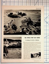 1940s Cypress Point Pebble Beach Golf Course Magazine Article Photos Ads picture