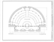 Washington DC U.S. Capitol Old Senate Chamber 2007 Architectural Section picture