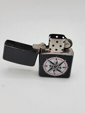Vintage Zippo Black Matte Marlboro Compass Lighter picture