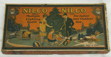 Nilco C9 GE Mazda Box Vintage Christmas Light Antique Tested Non Working 1930's picture