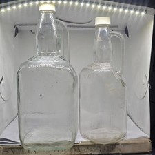 RARE Vintage One Half Gallon and 1 Full Gallon  Jim Beam Empty Bottles picture