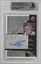 Sergei Bobrovsky Autographed 2019-20 Upper Deck SP Retro Sign of the Times Card picture