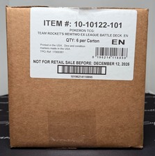Pokemon Team Rocket's Mewtwo Ex League Battle Deck Case Sealed picture