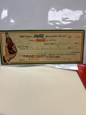 Two Vintage 1946/1963 Coca-Cola Coke Bottling Plant Canceled Check Ohio + More picture