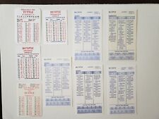 Bill Tuttle 1954 to 1960 APBA and Strat-O-Matic Card Lot of 9 Cards picture