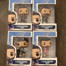 Lionel Messi Completed 4 Pcs. Set Figurines. Argentina, Barcelona, Paris, Miami picture