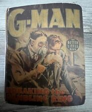 1938 G-MAN Breaking The Gambling Ring - Big Little Book #1493 - 24 PHOTOS VG picture