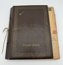 1930s-40s Hollywood Scrapbook 70pp Shirley Temple Bogart Tickets Photos picture