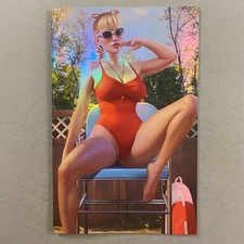 PEYTON BLUE WOMAN OF WAR SANDLOT WENDY PEFFERCORN LIFEGUARD FOIL VARIANT 2024 picture