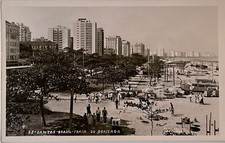 RPPC BRAZIL - Santos - Praia Do Gonzaga - Photo Postcard  picture