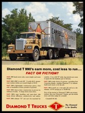 1962 Diamond T Truck Campbell Express Rig New Metal Sign: 9x12