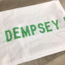 Dempsey Motor Hotel Bath Towel Sandow H.W. LINEN CO Vintage picture