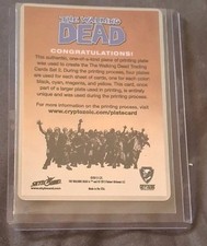 2013 Walking Dead Printing Plate Cyan 1/1 picture