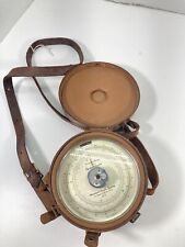 American Paulin System ALTIMETER A-1 I Survey Aneroid Barometer Leather Case VTG picture