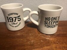 Stumptown Coffee 1975 Portland Timbers MLS “No One Is Sleeping” Mug Set Rare picture