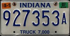 Vintage 2007 INDIANA  License Plate - Crafting Birthday MANCAVE slf picture