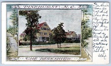 Pre-1907 THE BERKSHIRE HOTEL PINEHURST NORTH CAROLINA NC FANCY BORDER POSTCARD picture