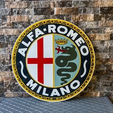 Vintage Rare Alfa Romeo Sign - 1950's Alfa Romeo MILANO sign - 19.7