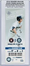Kyle Seager HR #100 Cishek 100th SAVE 2016 Mariners Astros 4/25 CLUB Ticket RARE picture