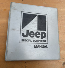 Vintage JEEP SPECIAL EQUIPMENT MANUAL Original Catalog Binder picture