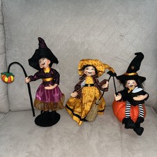 Vintage A Lot Of Three Annalee Halloween Witches picture