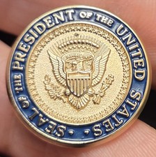 Vintage Presidential Seal Lapel Tie Pin Gerald Ford picture