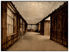 England. Derbyshire. Haddon Hall. Ball-Room. Vintage Photochrome by P.Z, Photo picture