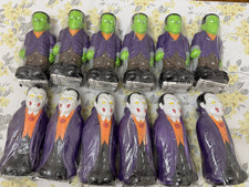 LOT 12X FRANKENSTEIN DRACULA BLOW MOLD PATHWAY LIGT TOPPERS- New OLD STOCK picture