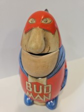 BUD MAN Vintage 1975 Anheuser Busch Beer Stein by Ceramarte in Brazil Budweiser picture