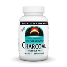 Source Naturals Activated Charcoal, 260 mg -100 100 Count (Pack of 1) picture