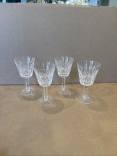 Waterford Lismore Crystal Wine Glasses Set of 4 Claret 5.7/8 Inch picture