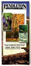 1998 Pendleton County W Virginia Outdoor Recreation Map Vintage Travel Brochure picture