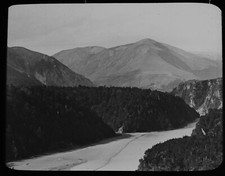 ANTIQUE Magic Lantern Slide THE WAIMAKARIRI GORGE C1900 PHOTO NEW ZEALAND picture