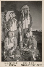 Sioux Indians Vintage 1890s Native American Portrait Photo Reprint picture
