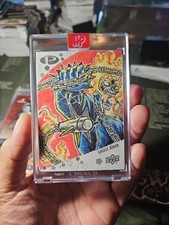 Ghost Rider Sketch 2021 Upper Deck Hp 1/1 By Erwin Ropa picture
